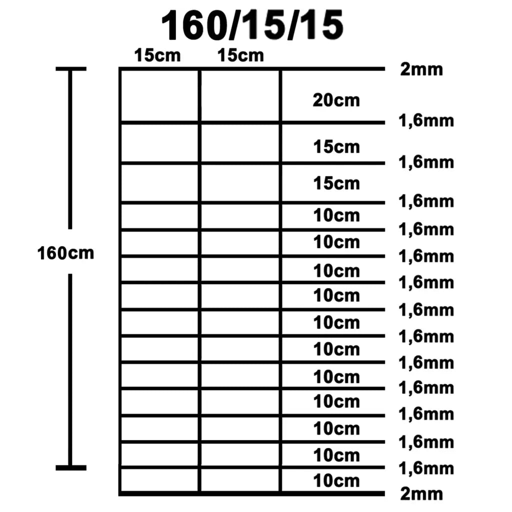 Recinzione da Giardino in Acciaio Zincato 50x1,6 m Argento cod mxl 26311