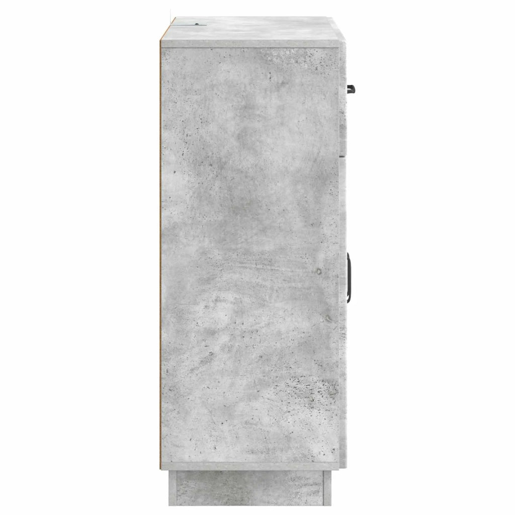 Credenza Grigio Cemento 66 x 34,5 x 87 cm Legno ingegnerizzato