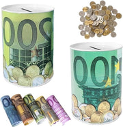 Spazio di Deposito per Adulti Non Apribile in Acciaio Plastico Europeo 75 x 11 cm - 100/200 euro - Regali Decorazioni per Bambini