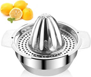 Citruspers Premium - Citruspresa in Acciaio Inox Manuale 300 ml - Qualità Robusta Professionale - Resistente alla Lavastoviglie - Citruspresa per Arance, Uva e Frutta Citrica