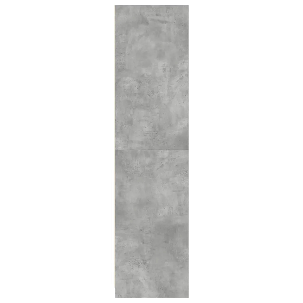 Armadio Grigio Cemento 100x50x200 cm in Legno Multistrato