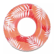 Trade Shop - Salvagente Gonfiabile Anello Galleggiante Piscina Tropicale Rosso Corallo 91cm 017549 -