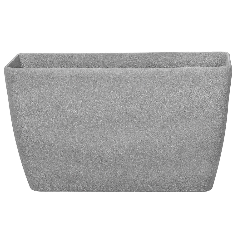 Vaso per fiori Fioriera in pietra grigia 74 x 32 x 45 cm Accessori per interni e interni moderni e minimalisti