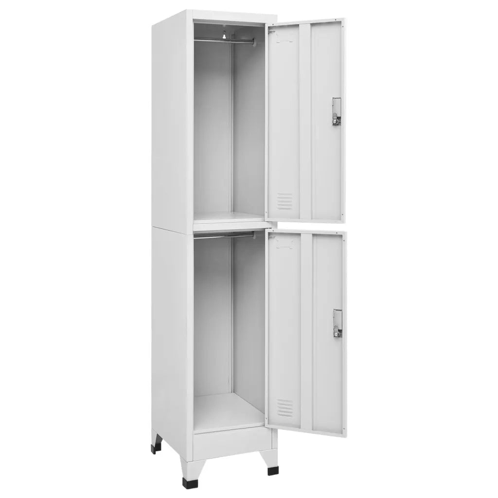 Armadietto a Chiave a 2 Scomparti 38x45x180 cm 244473