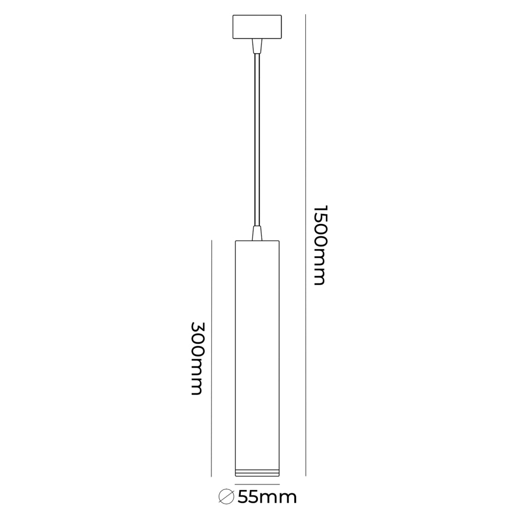 LAMPADARIO A SOSPENSIONE CILINDRICO IN ALLUMINIO BIANCO CON ATTACCO GU10 - ILLUMINAZIONE DIREZIONALE DESIGN MINIMAL PER CUCINA SOGGIORNO SALA DA PRANZO STUDIO O UFFICIO