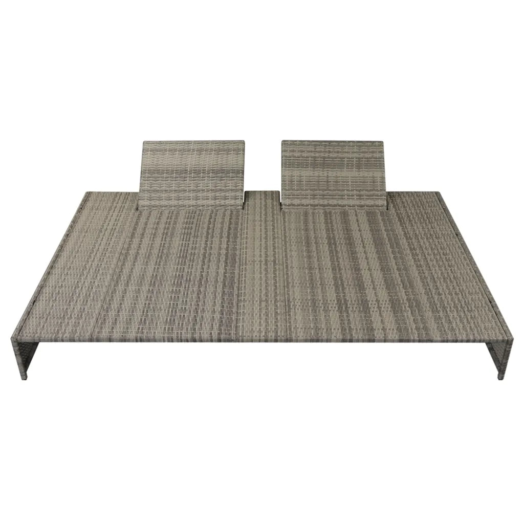 Set Divani da Giardino 5 pz con Cuscini in Polyrattan Grigio cod mxl 36283