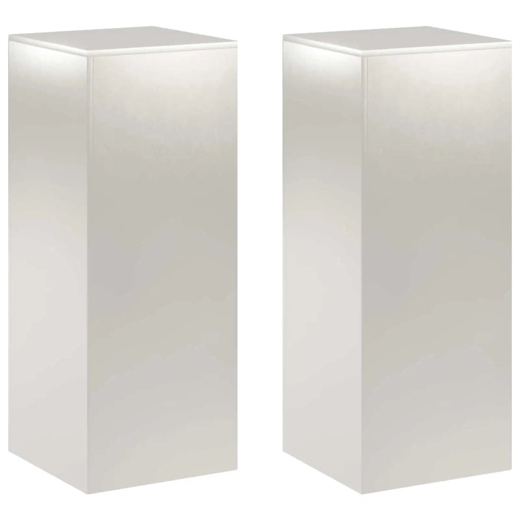 Supporto per piante 2 pcs Argento 40 x 40 x 100 cm Acciaio 8012567
