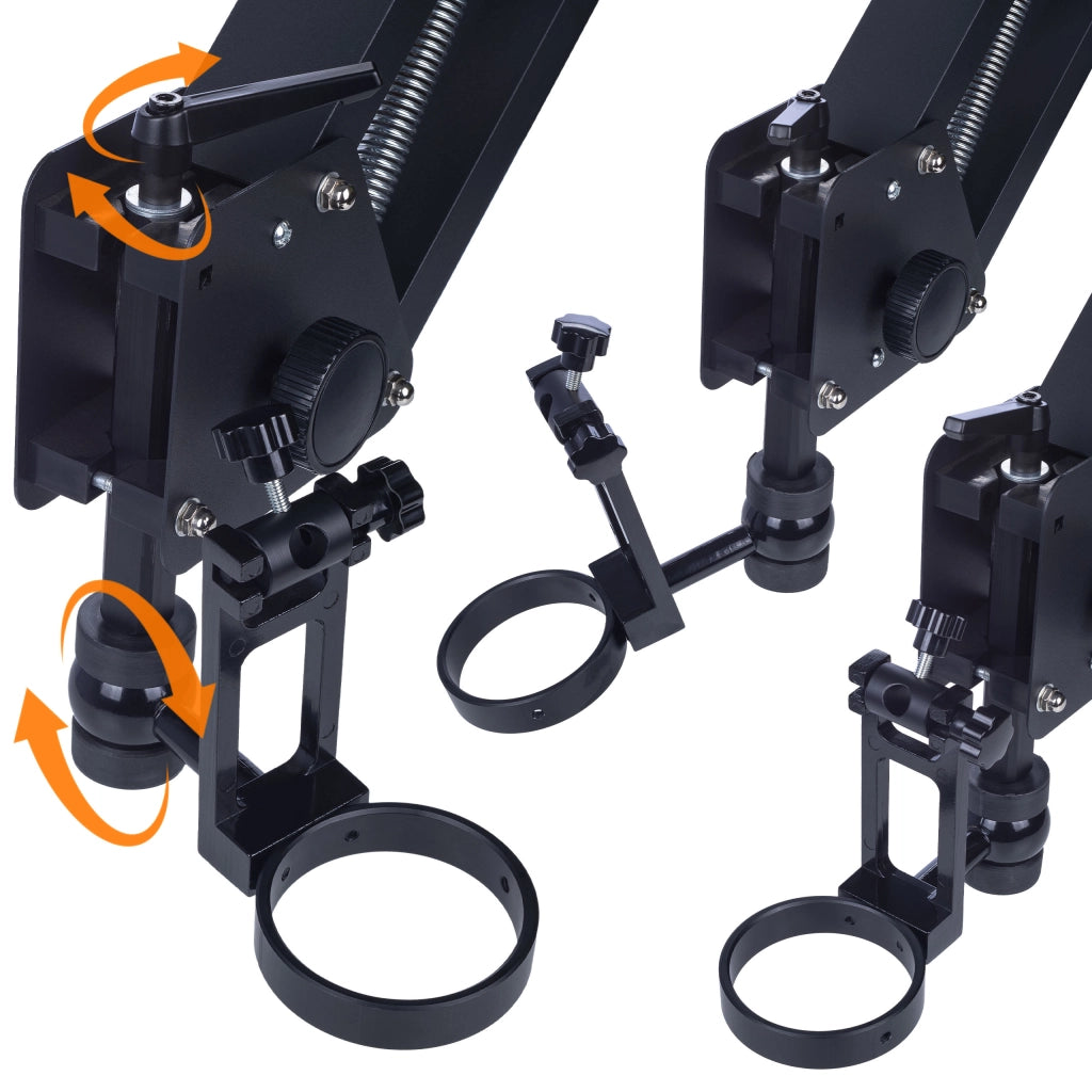Braccio per Microscopio Stereoscopico WDMS2 – Alluminio Super Duro, Regolazione Precisa | Lunghezza 35-80 cm