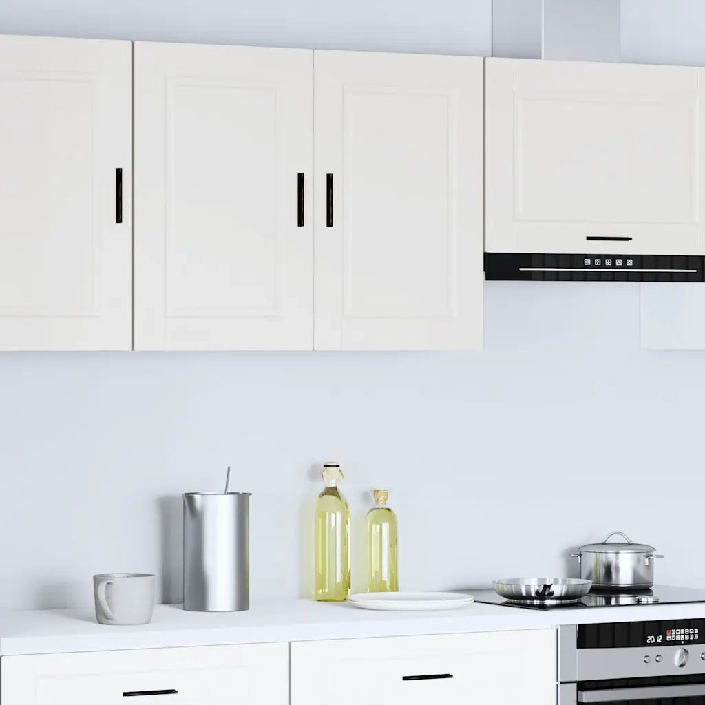 vidaXL Pensile da Cucina Porto Bianco in Legno Multistrato