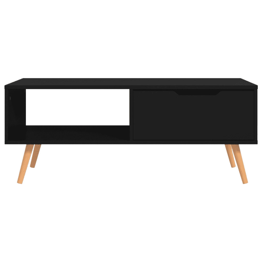 Tavolino da Salotto Nero 100x49,5x43 cm in Legno Multistrato 326787