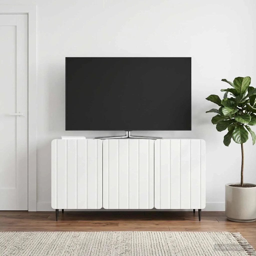 Mobile TV 99 x 34,5 x 52 cm Bianco Lucido Legno ingegnerizzato 894489