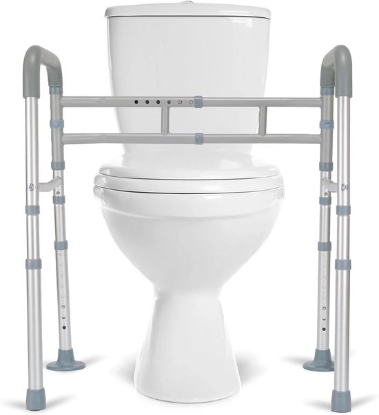 Barriere per accesso al water - regolabile e pieghevole - adatto per anziani 

Modello: 12345
Compatibile con WC con ruota di sgancio
Materiali: legno e plastica
Dimensioni: 60 x 30 x 10 cm
Peso: 1,5 kg
Colore: bianco
Garanzia: 2 anni