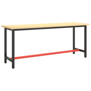 Telaio Banco da Lavoro Nero e Rosso Opaco 190x50x79 cm Metallo CFW9820452