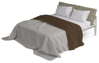 Set Lenzuola Singolo Sopra Sotto e Federe in Cotone Cioccolato