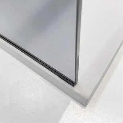 Doccia Walk-In 140 cm nero opaco con vetro fumè H 200 cm  Tay