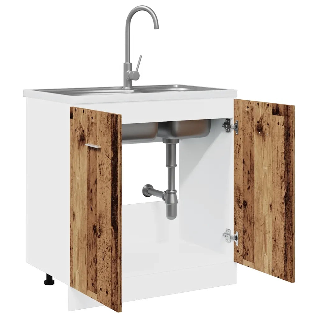 Mobile Sottolavello “Lyon” Legno Antico 80x46x81,5cm 856077