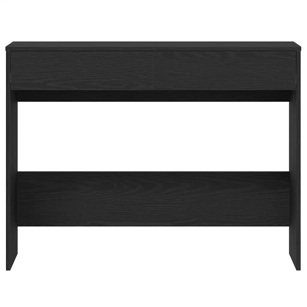 Scrivania Rovere Nero 101x50x76,5 cm in Legno Multistrato