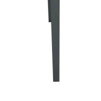 Fioriera da Esterno Rialzata in Metallo con 3 Fori di Drenaggio, 100x30x80 cm, Grigio