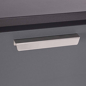 Cassetta postale per pacchi nera 50x37,5x115cm Portapacchi con serratura