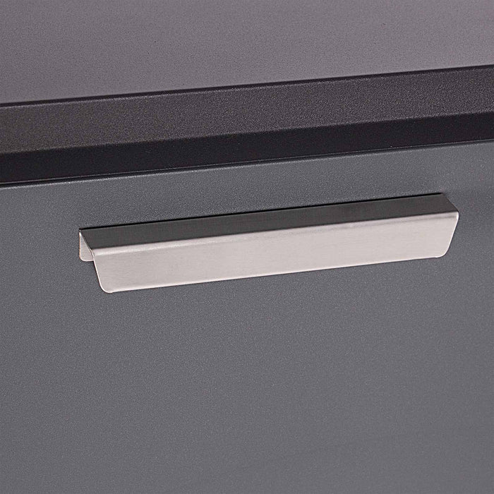 Cassetta postale per pacchi nera 50x37,5x115cm Portapacchi con serratura