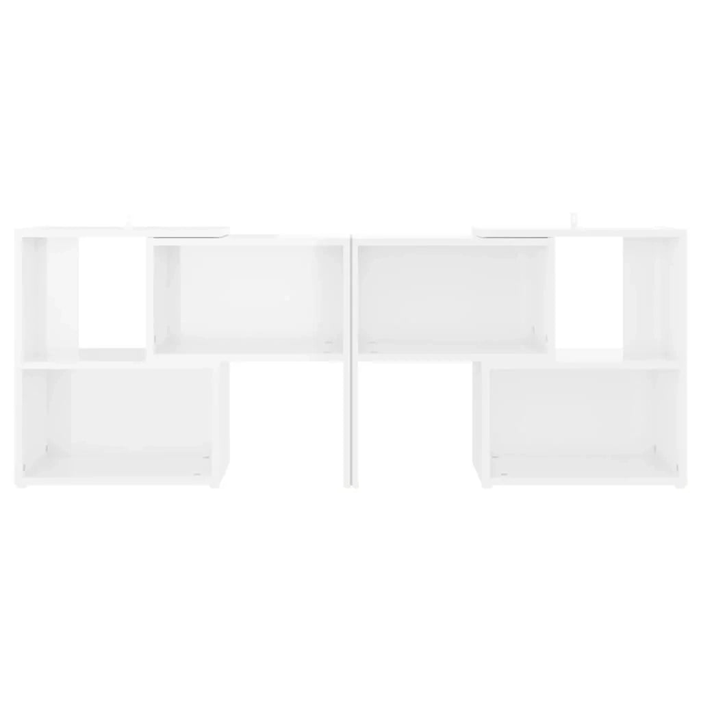 Mobile TV multimediale mensola TV mobile TV sala da pranzo soggiorno camera da letto finitura lucida 104 x 30 x 52 cm legno ingegnerizzato bianco 02_0027009