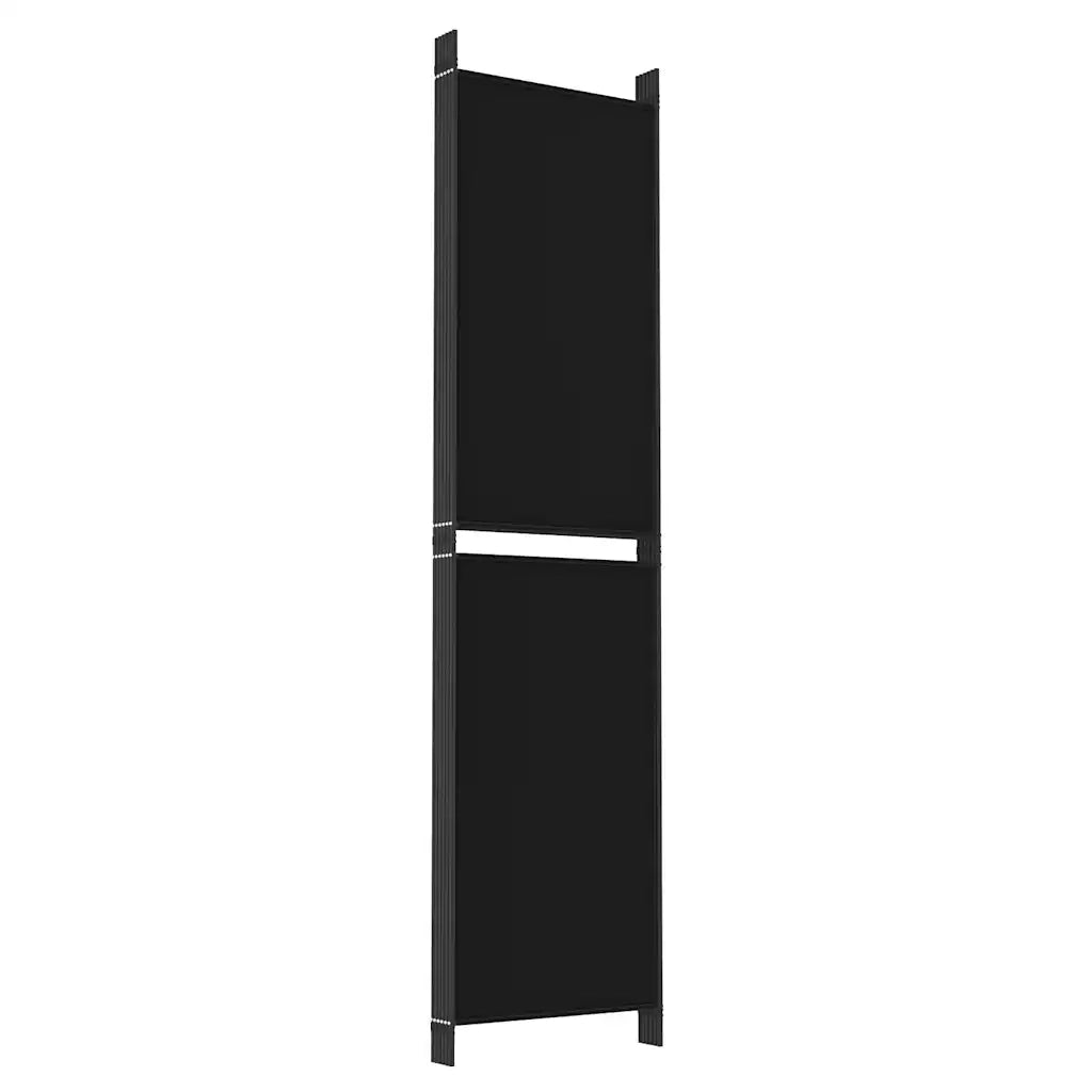Divisorio a 6 Pannelli Nero 300x200 cm in Tessuto 350241