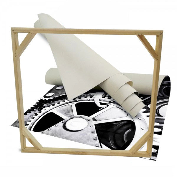 Charlie Chaplin TEMPI MODERNI - Quadro stampa su tela montata su telaio in legno Misura: 130x130 cm