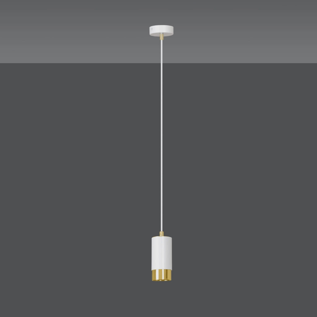 Lampada a sospensione Emibig Fumiko GU10 bianco oro