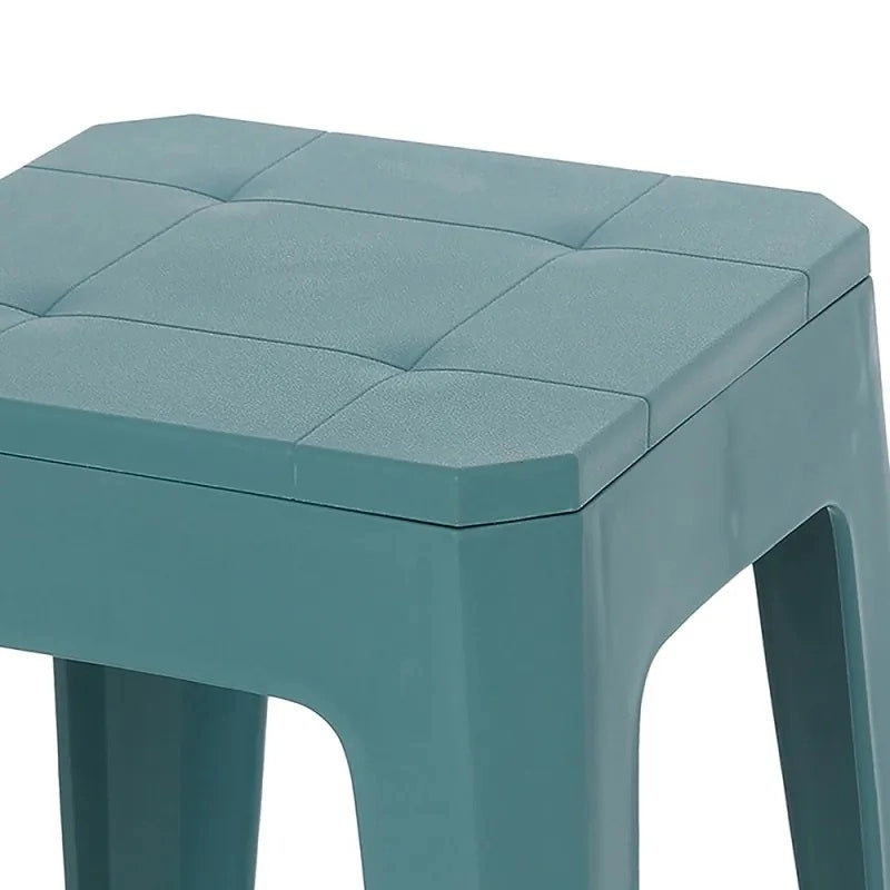 SGABELLO IN POLIPROPILENE 28X28XH46CM BLU PASTELL.