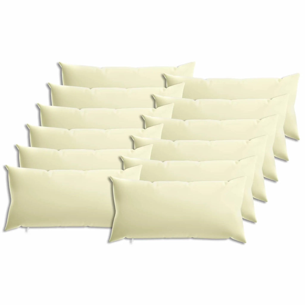 Federa 12 pcs HEERLEN Crema 40 x 80 cm Poliestere 910023