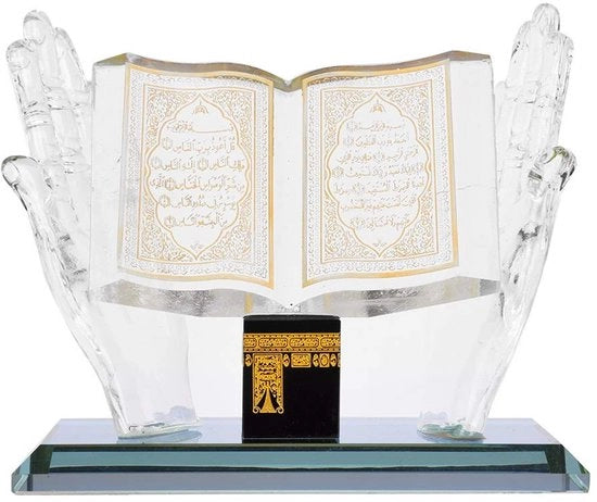 Decorazione decorativa di cristallo islamico - Souvenir di edifici islamici - Ornamento unico per la casa - 12,5 x 6,2 x 10,4 cm
