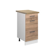 Vicco Mobiletto base per cucina Sonoma 40 cm con cassetti, PL Rovere