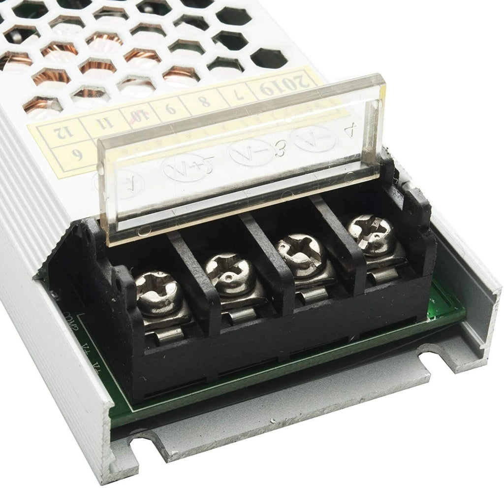 Trasformatore da 230V a 12V alimentatore stabilizzato 150W dvr strip luci LED 2 uscite 12.5A