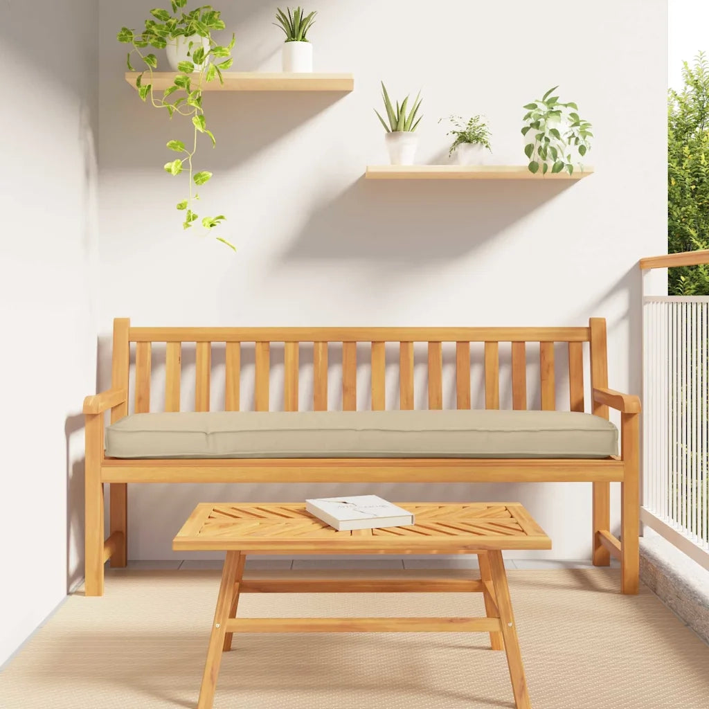 Cuscino per pallet Beige 180 x 40 x 8 cm Tessuto Oxford 42001671