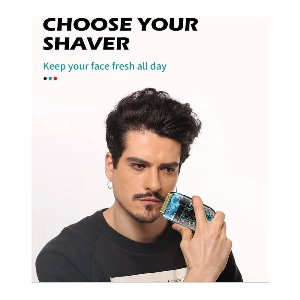 Trade Shop - Rasoio Elettrico Uomo Per Barba Capelli Corpo Professionale Regolabarba Vgr 352 -