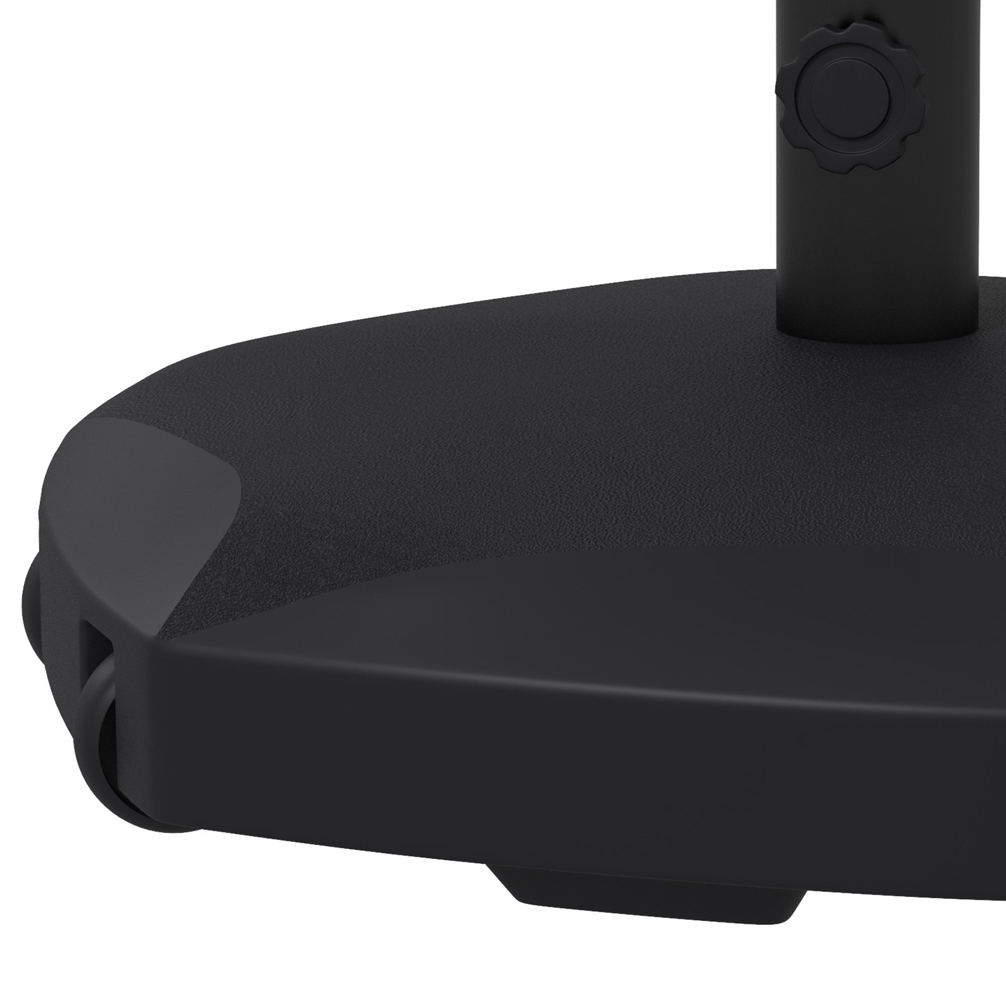 Base per Ombrellone 25kg per Pali da 38-48mm Ø54x46,5 cm in Cemento e Plastica Nero