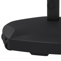 Base per Ombrellone 25kg per Pali da 38-48mm Ø54x46,5 cm in Cemento e Plastica Nero