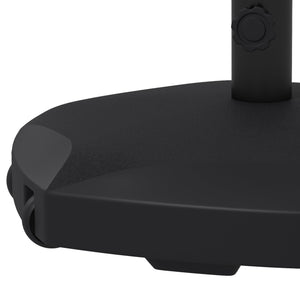 Base per Ombrellone 25kg per Pali da 38-48mm Ø54x46,5 cm in Cemento e Plastica Nero