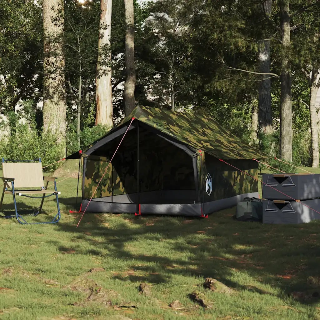 Tenda da Campeggio per 2 Persone-Tenda per Escursionismo Mimetica Impermeabile 398527