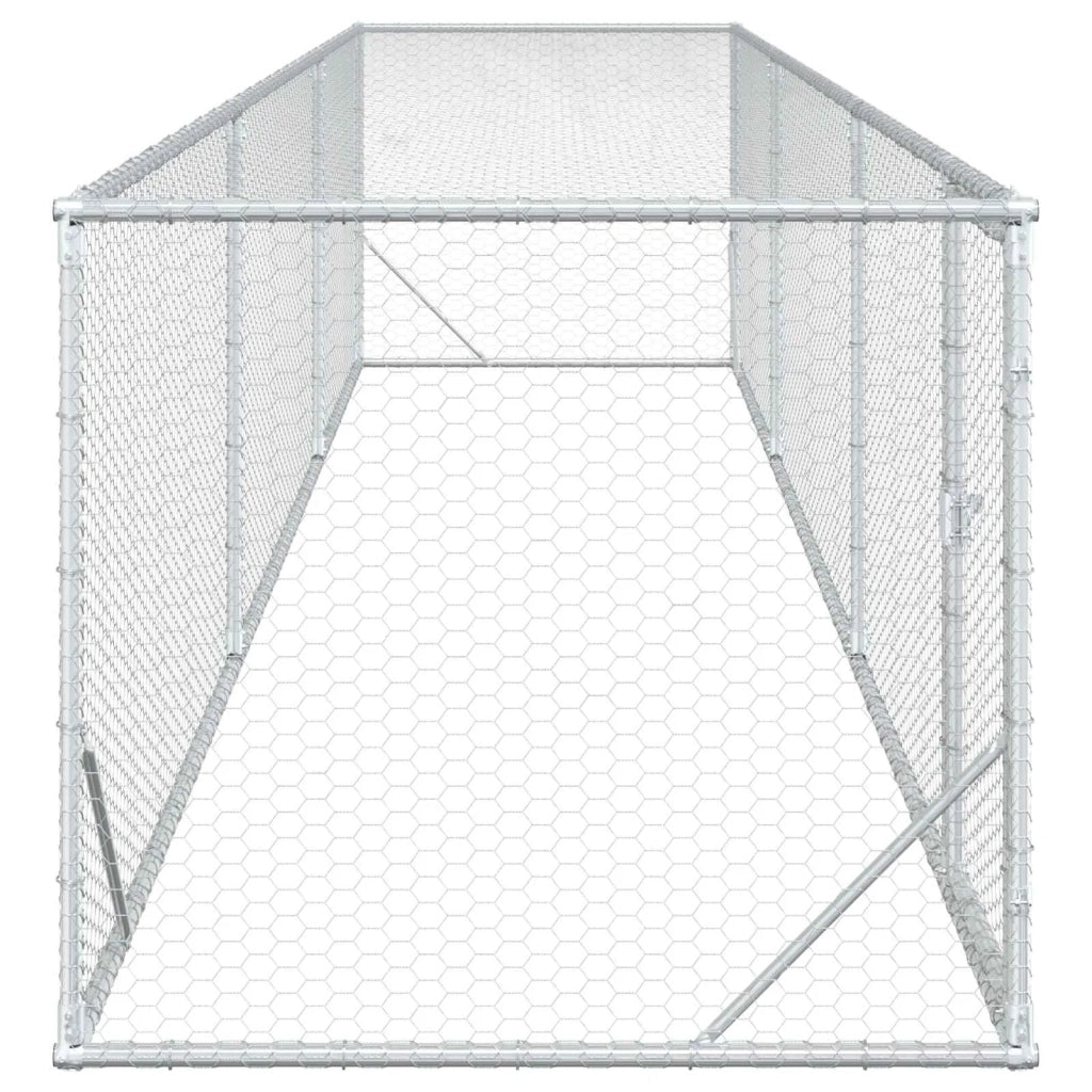 Pollaio Argento 500 x 100 x 100 cm Acciaio zincato 42042522