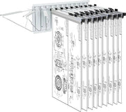 Organizzatore per documenti, spazio per 1200 documenti, 12 bracci oscillanti, carico di 240 lbs
