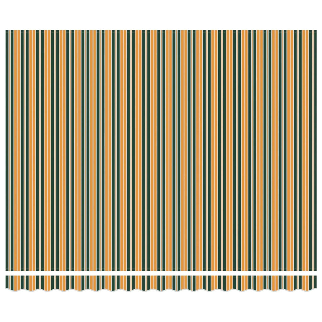 Tessuto per Tenda con Verde e giallo 400 × 350 cm Poliestere 3330838