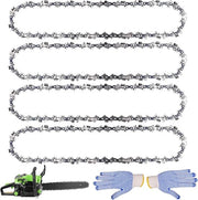 Nuova catena per sega a catena 35 cm 4 pezzi - 3/8 pollici LP 52 cambi velocità - 13 mm - Adatto per Dolmar, Husqvarna, Einhell, Bosch, Makita