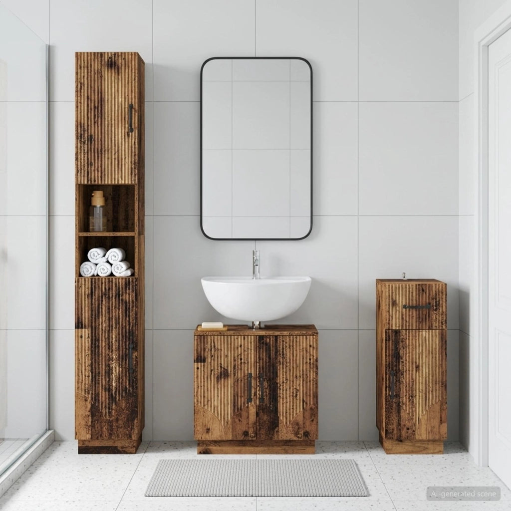 Set di armadietti da bagno in 3 pezzi HOORN 3417880