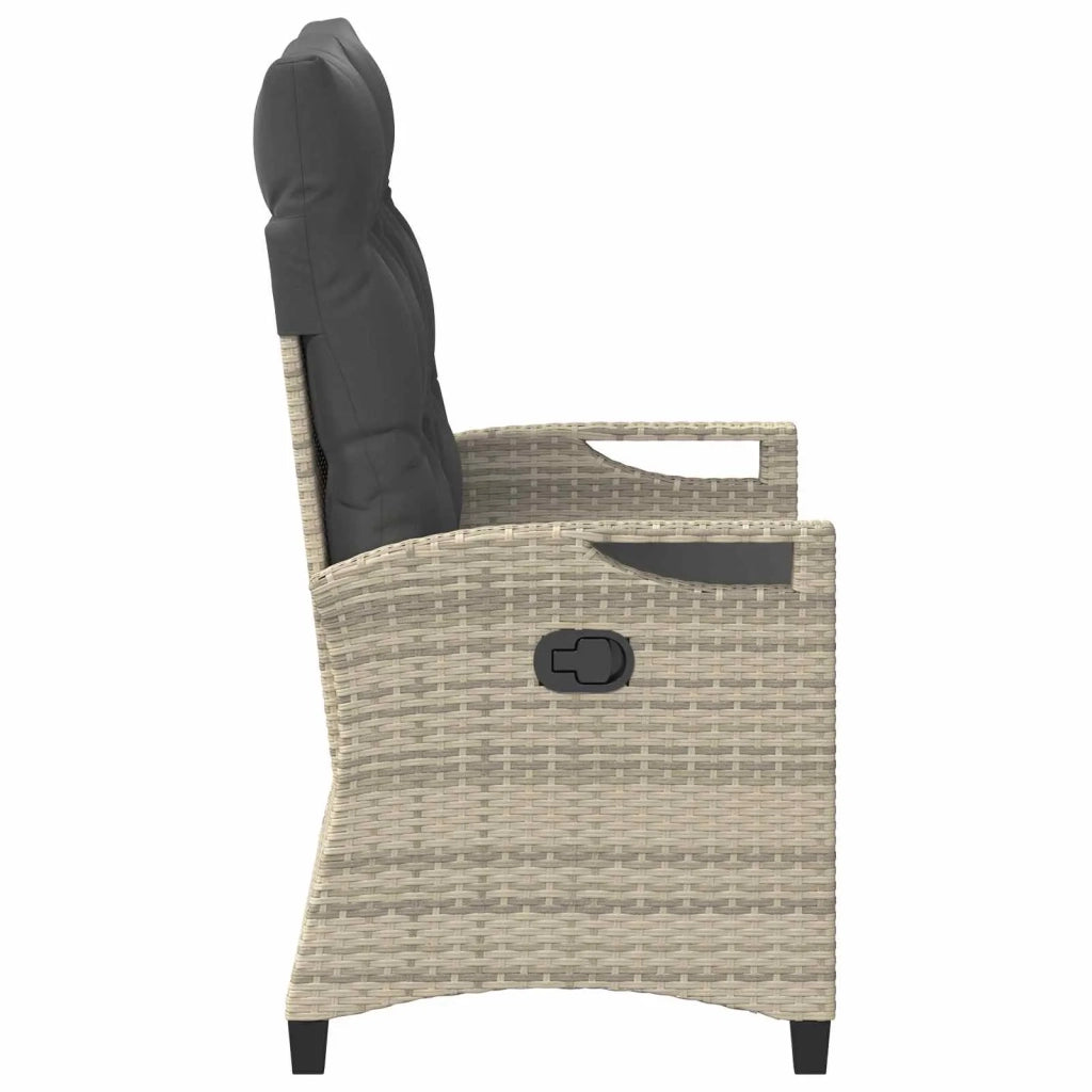 Panchina da giardino con cuscino 105 x 60 x 112 cm acciaio
