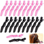 Accessori per parrucchieri - Clip per capelli - Grip antiscivolo - 20 pezzi - Ideali per uso domestico - 10 neri e 10...