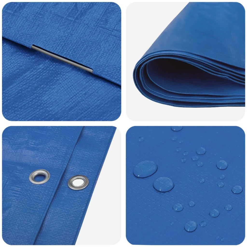 Telo con Occhielli Blu 4 x 6 m 260 gsm PE 42039518