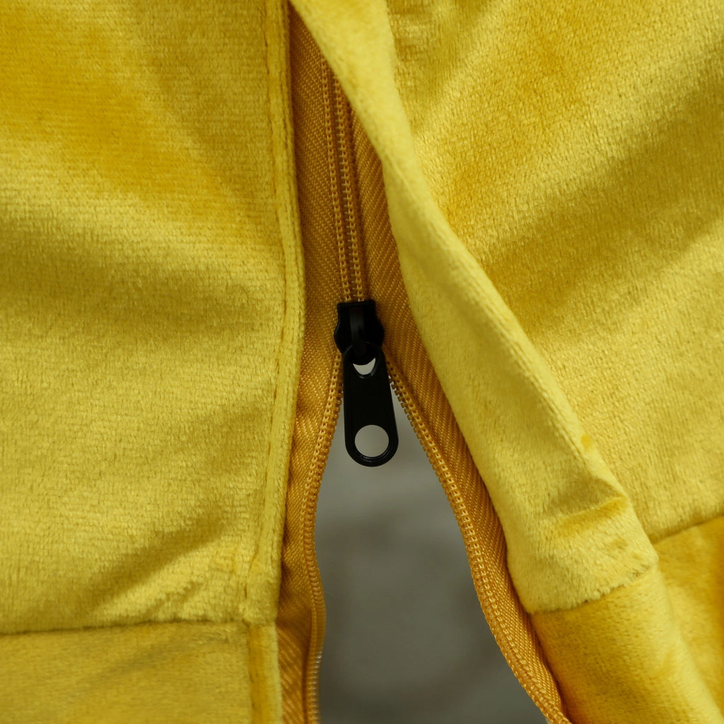 Poltrona con poggiapiedi ¨C zephmum ¨C giallo, tessuto