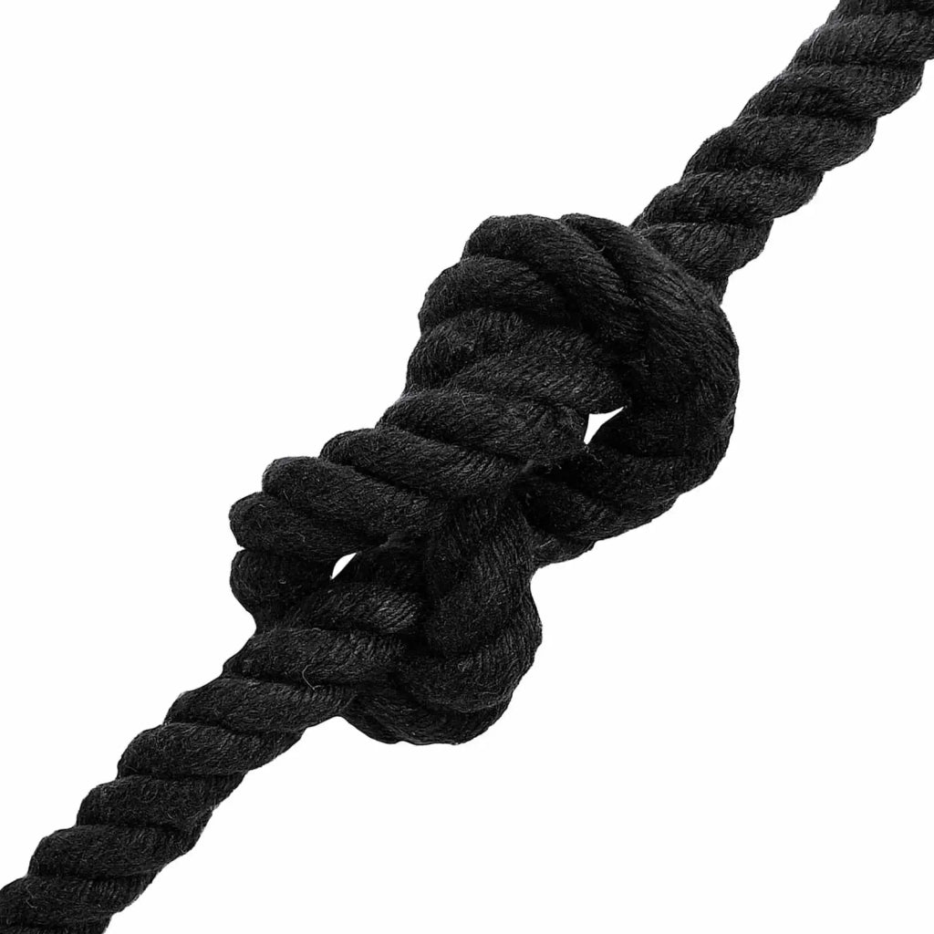 Corda di Cotone 14 mm 25 m Nero 100% Cotone 42011817