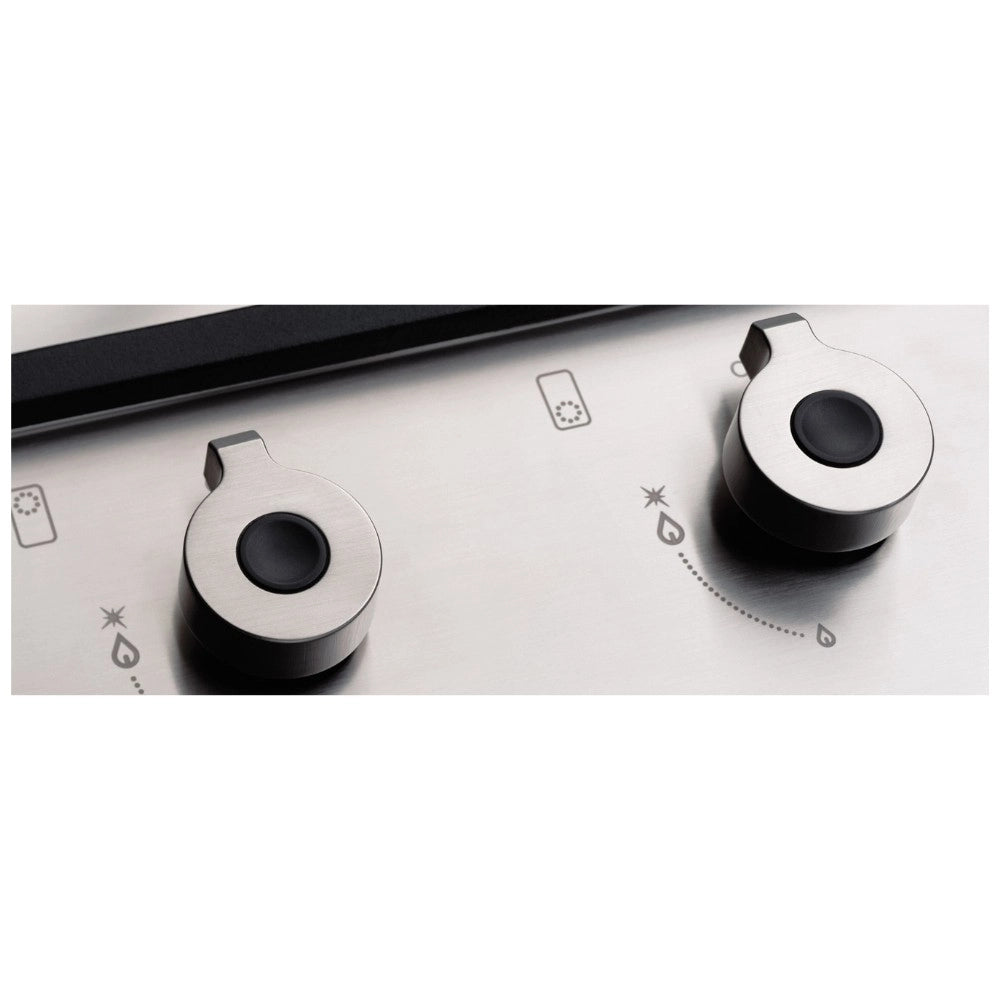 Piano cottura Bertazzoni PM36500X a gas 90 cm. 5 fuochi dual wok centrale inox